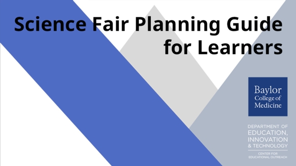 Science Fair Planning Guide for Learners